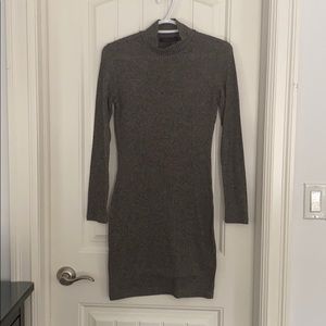 Dynamite Bodycon Long Sleeve High Neck Dress